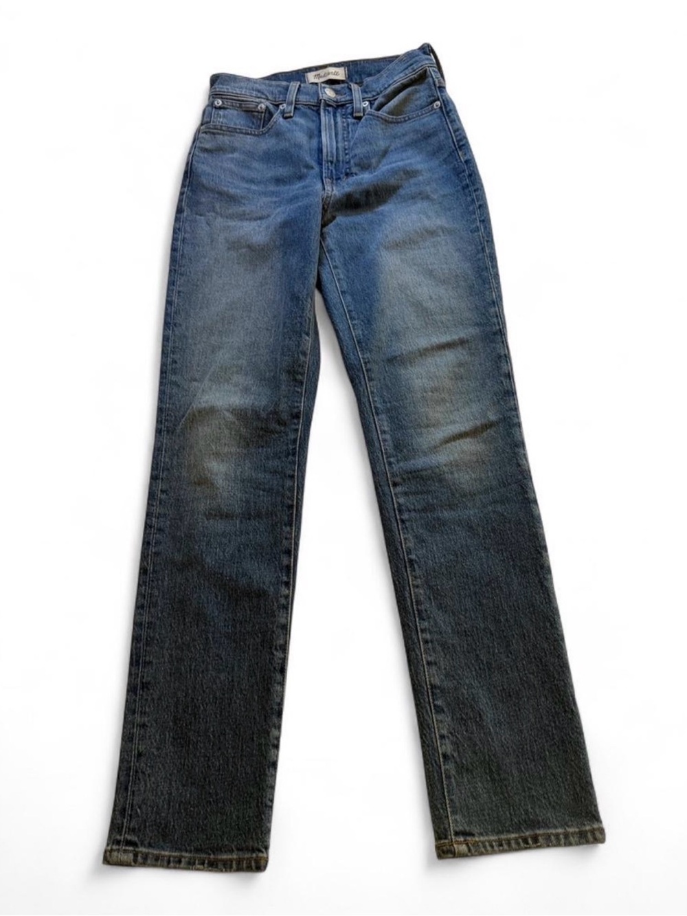 Madewell Women's Straight-Leg Jeans in Faded Blue Denim